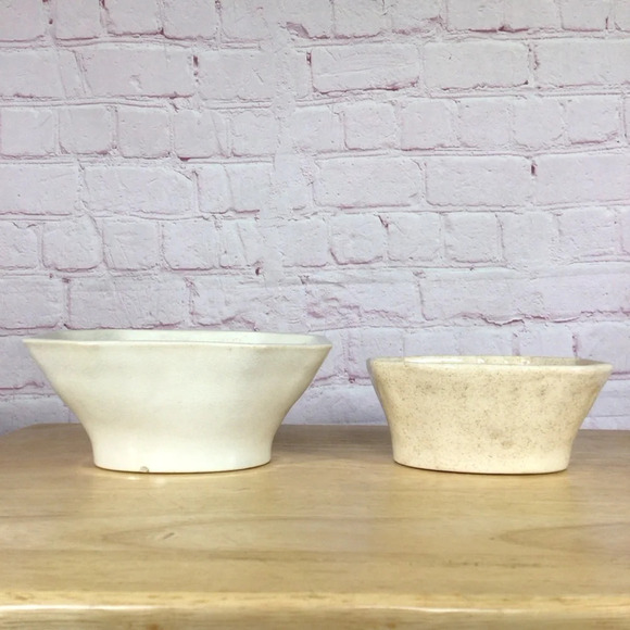 Vintage Stoneware Grape Design Pudding Molds - Set of 2 - Picture 4 of 8